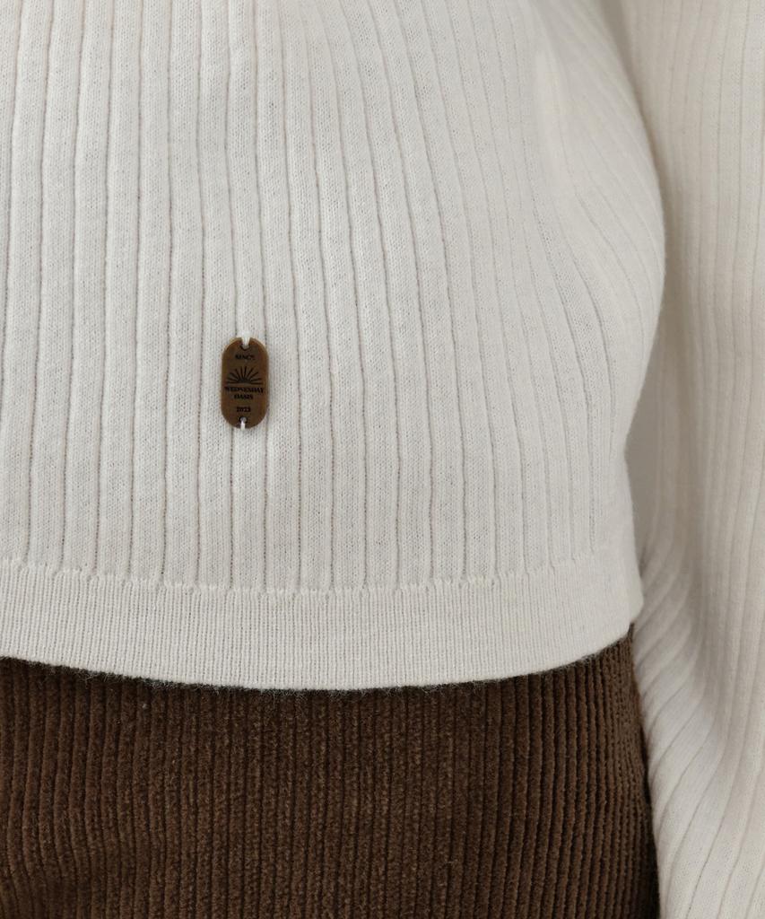 Wednesday Oasis For Woman Relaxed Basic Long Sleeve Knit_Ivory(Wc25-Kn58)