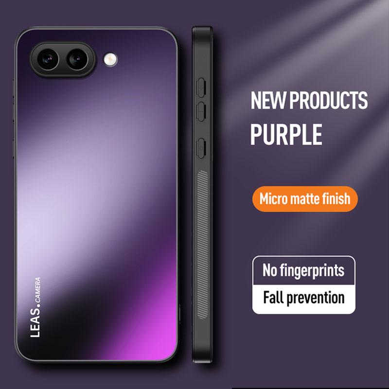 

Противоударный AG матовый мягкий TPU+PC матовый чехол для задней крышки для Google Pixel 9A Pixel9A чехол для телефона For Google 9A фиолетовый