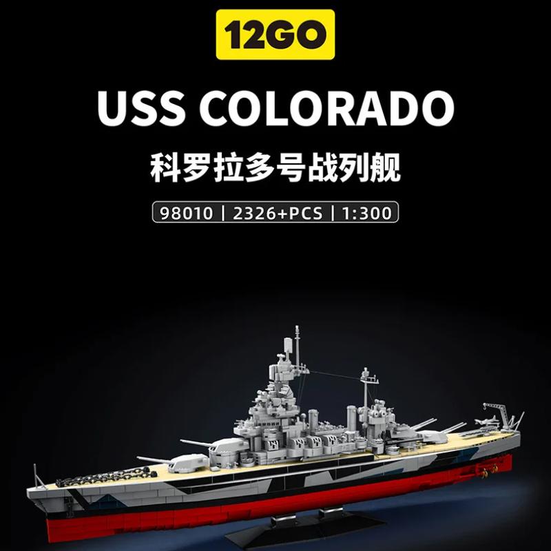 Hohe Qualität 12Go Hohe Qualität 98010 Armeestil Hohe Qualität Uss Hohe Qualität Colorado Hohe Qualität Schlachtschiff Hohe Qualität Flugzeug Hohe Qualität No original box black
