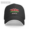 Unisex Sandwich Kenyas Flagg Kenyanere Land Baseballcaps Unisex Dame Hip Hop Caps Snapback Golfhatt Fiske