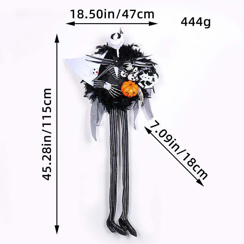 

Чжунран Хэллоуин Ужас Тыквенный Венок Подвеска на Дверь Праздничная Вечеринка Ужас Декор Череп Реквизит L3-50,000 Halloween Leg Wreath