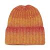 Autumn and winter pullover hat fashion versatile ear protection hat tie-dye gradual change color knitted hat winter hat women