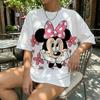Disney Minnie Mouse Women T Shirt Short Sleeve Graphic Tee Cotton Casual Top 2026 Summer Cartoon Streetwear Fashion Y2k Clothes