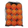 Professional 74MM Pickleball Plastic 40 Holes Competition Pickleball woth Black Mesh Bag Durable Sports Ball Training