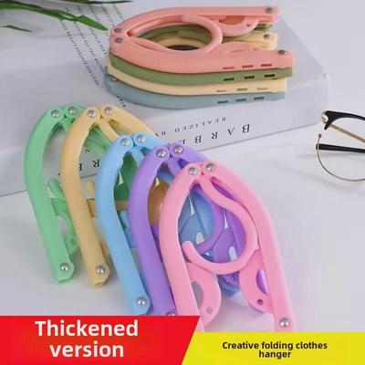 10-Pack Non-Slip Folding Hangers: Portable, Multi-Function for Travel or Home Use