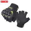 Mens Half-Finger Motorcycle Gloves Breathable Riding Protective Gear Motorbike Cycling