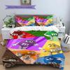M&M's Custom Name Pattern Bedding,Quilt Set Quilt Cover Pillowcase Home Birthday Gift(1 * duvet cover + 2 * pillowcase, without core)