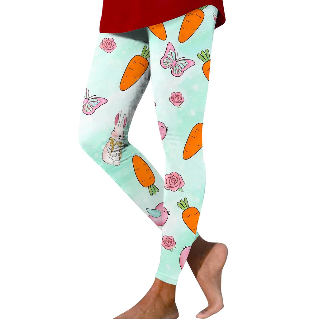 Pantaloni da Yoga Elasticizzati Slim da Donna Casual alla Moda per Esterno con Stampa Natalizia Pantaloni Corti