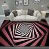 3D Dizziness Illusion Carpet Fun Technology Printed Rug Bedroom Living Room Anti Slip Mat Winter Warm Home Decoration