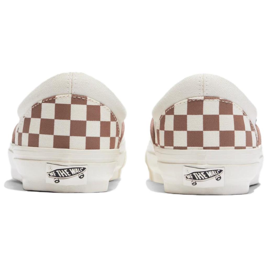 Vans Premium Slip-On 98 Checkerboard - Coffee Brown Unisex Sneakers VN000CSECFF
