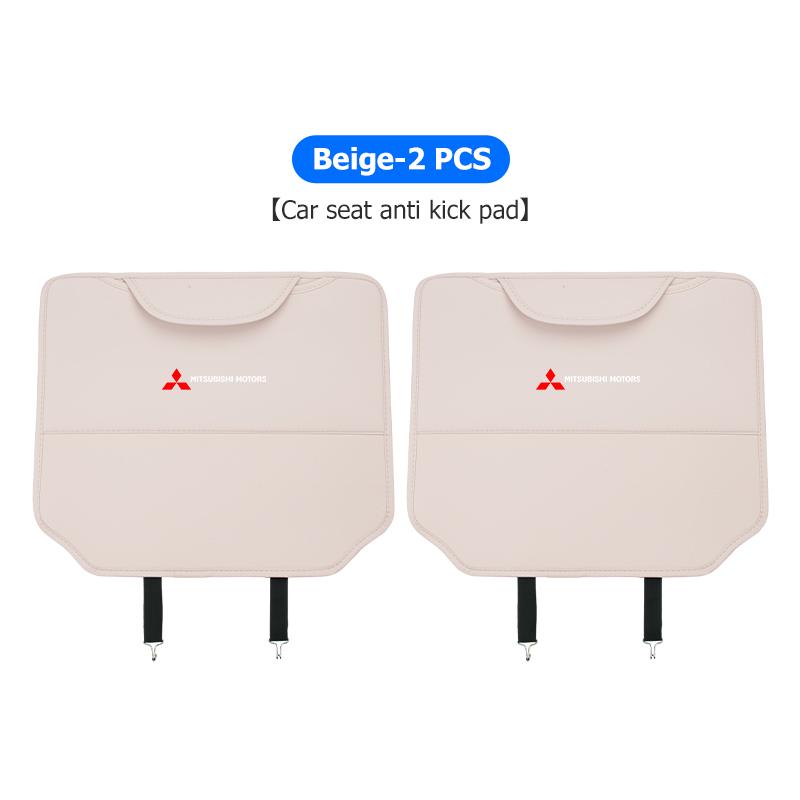 Car Seat Anti Kick Mats Back Storage Half Pack Anti Kick Mats Accessories For Mitsubishi Lancer ASX Pajero Mirage Attrage WJ4