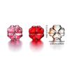Popular Multicolor Glass DIY Accessories Four-Leaf Clovers Pendant DIY Handmade Bracelet Necklace Earring Clip Materials
