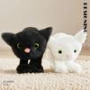 Black White Cat Plush Toy Stuffed Doll Cartoon Room Decoration Cute Kids Gift