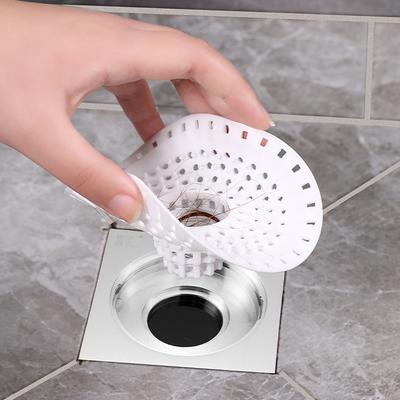 1Pcs Anti-blocking Sink Strainer Round Shape Hair Filtration Drain Filter Silicone Soft Floor Drain Waste Catcher Kitchen
