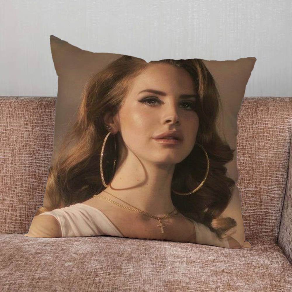 

LLana Singer DDel Rey Pillow Case For Home Bedroom Car Office Decoration Living Room Sofa Cushion Cover Suitable 30x30cm 12x12in