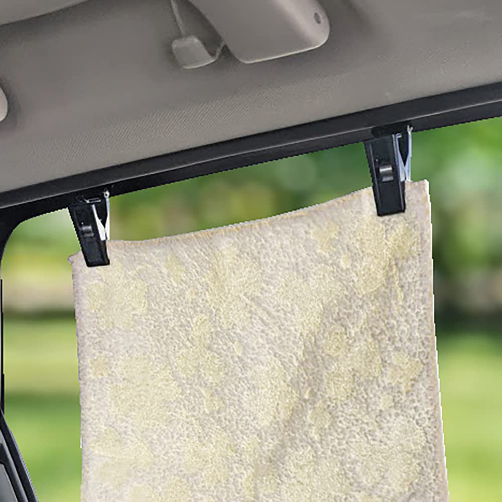 Tsuchiya Yac Car Interior Car Magnetic Accessories, Sunshade, Clip, 2-Pack, Black, L-24