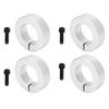 4Pcs Split Shaft Fixing Collar 1in Bore Diameter Aluminum Alloy Screw Clamping Shaft Collar Kit 25mm