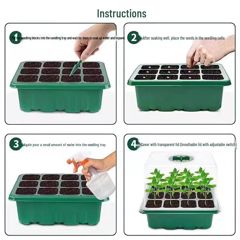 Maididuo 6-Hole Seedling Starter Tray Set