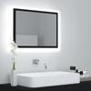 Day and Night - Day and Night Glossy Black Acrylic Bathroom Mirror 60x8.5x37 Cm