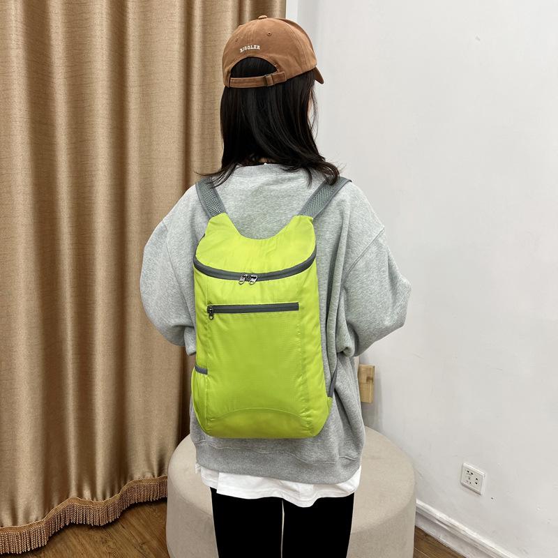 Colorful Lightweight Water-resistant Foldable Backpack - Large Capacity for Students and Outdoor Sports