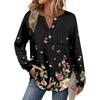 Women's Retro Printed Fashionable Long-sleeved Top