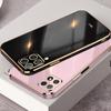 Plating Square Gold Soft TPU Hülle für Samsung Galaxy A22 A32 A72 A82 M32 Redmi Note 10 Pro Huawei P50 P40 P30 iPhone 13 12 11 Objektivschutzhülle