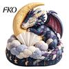 Pre-cut Fabric Sewing Kit Quilted DIY Patchwork Tissue Box Kit, with Pre-Cut Fabric, Hand-sewing Craft Whimsical Woodland Animal Box, for Adults