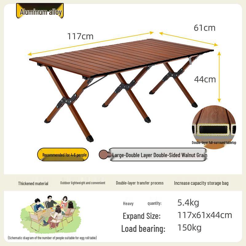 Ultralight Aluminum Folding Kermit Chair with Table for Outdoor Camping and Leisure Travel