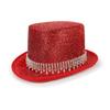 Eye Catching Rhinestones Tall Hat Cosplay Hat Stage Show Hat Halloween Costume Ceremony Hat Evening Party Magicians Hat