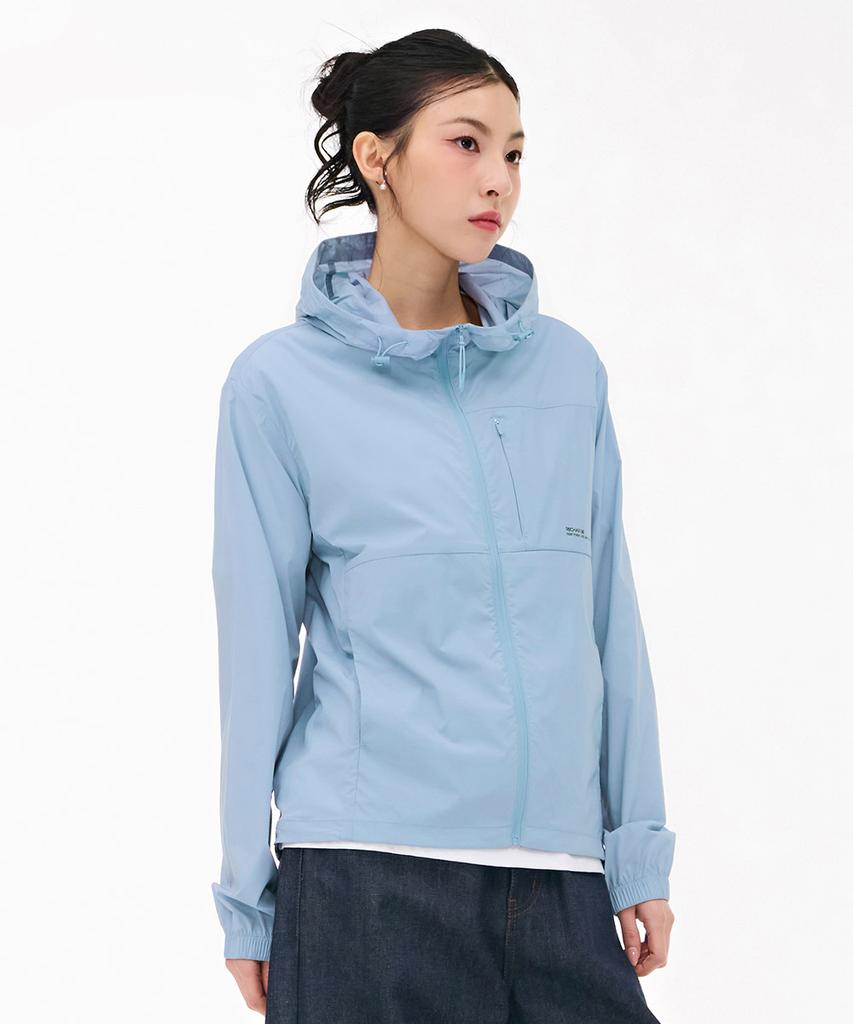 Chasecult Unisex Lightweight Stretch Windbreaker Jumper - Sky Blue