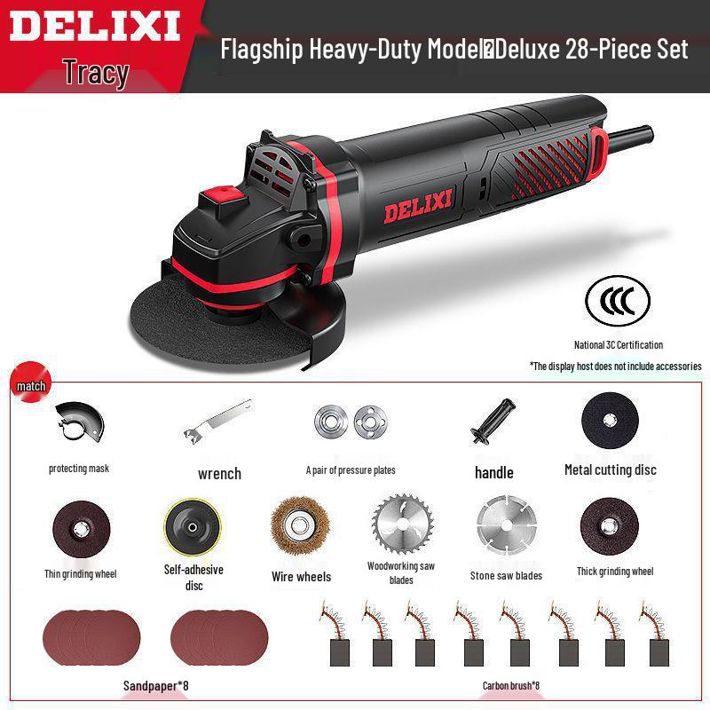 High-Power Multifunctional Angle Grinder and Polisher for Home Use