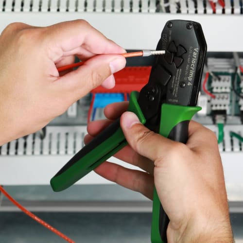 WAGO Vario Crimp 4 Crimping Tool for Insulated and Non-Insulated Ferrules, Crimping Range: 0.25 To 4.0 Mm?, 206-1204