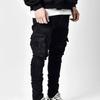 Spring Summer Trousers Jeans Men Pants Casual Cotton Denim Trousers Multi Pocket Cargo Jeans Men Denim Pencil Pants Side Pockets Cargo