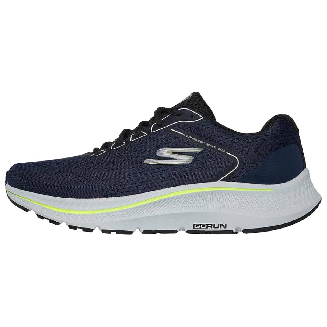 Skechers Go Run Consistent 2.0 Comfortable Sports Cushioning Breathable Support Lightweight Rebound Low Top Running Shoes Men sneakers 220865-NVY 39.5