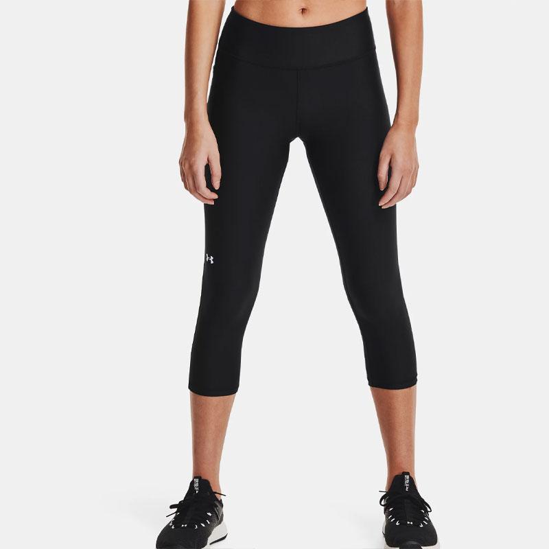Under Armour HeatGear® Solid Non-Slip Compression Three-Quarter Leggings Women Leggings Black 1365332-001