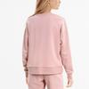 Puma Ess Sports Casual Color Block Logo Round Neck Pullover Sweatshirt Women Sweatshirt Pink 531382-15