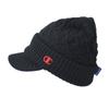 Champion Visor Knit Cap with Brim (Black)