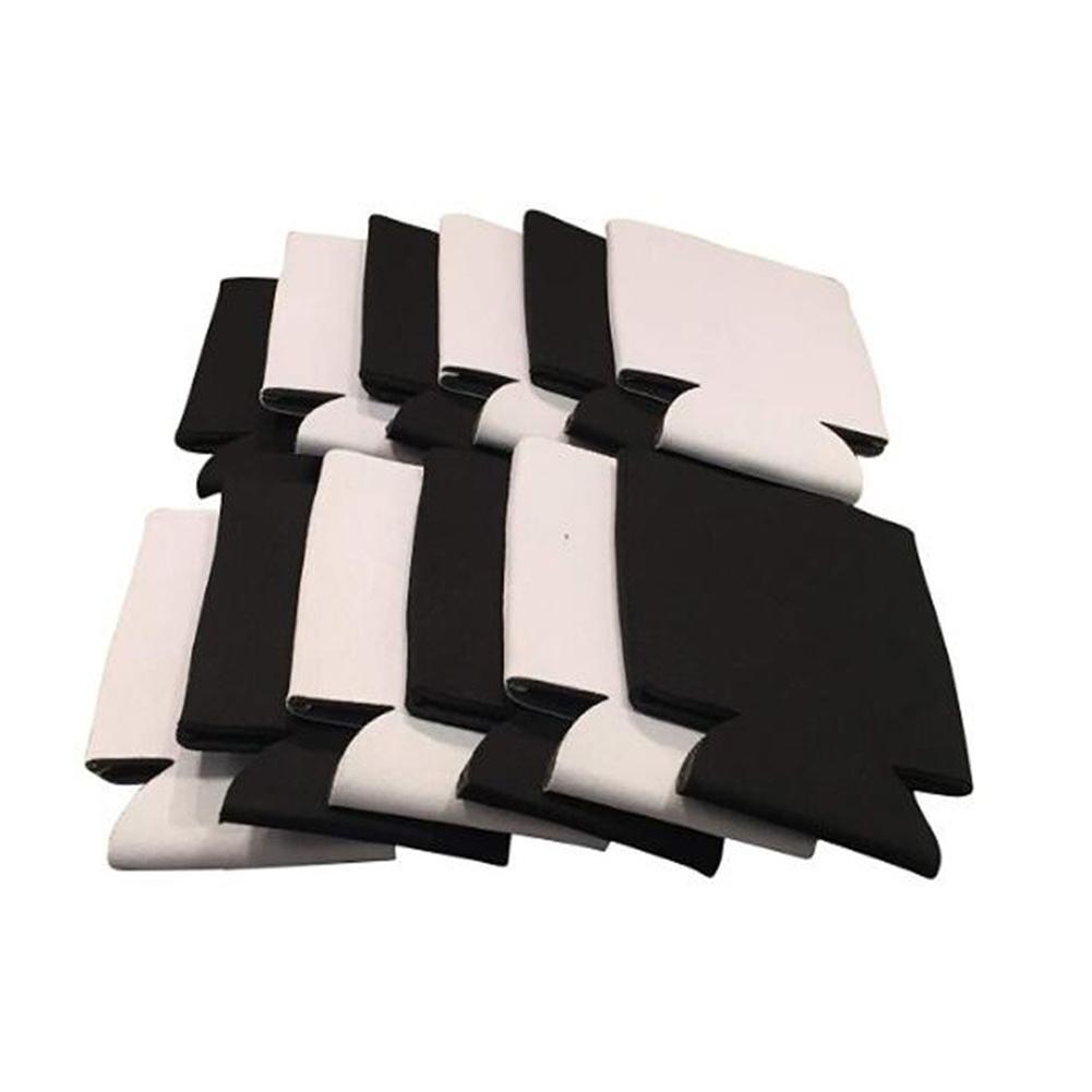 10pcs Foldable Insulated Beer Can Cooler Sleeve Covers Reusable Drink Covers