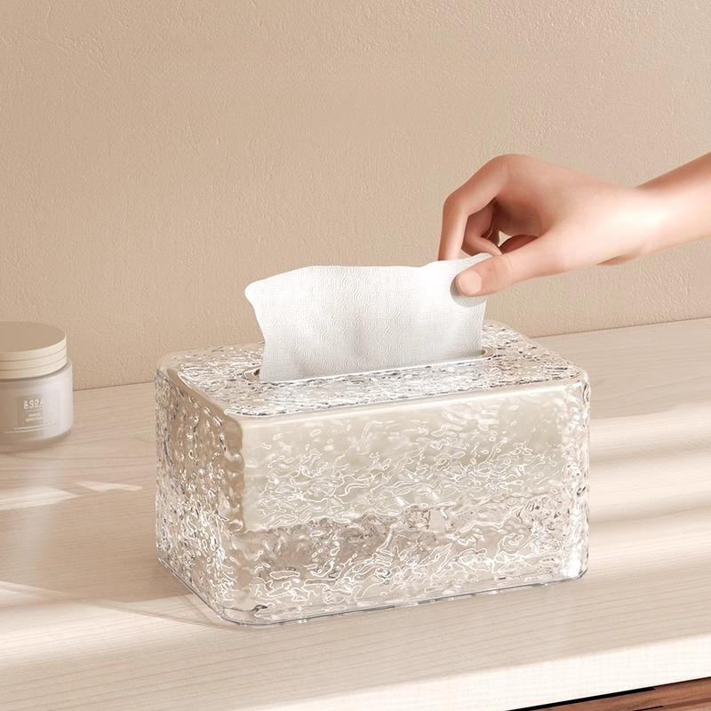 Living Room Tissue Box Premium Luxury Desktop Organizer Napkin Paper Dispenser Multi Function Tissue Bag Paper Holder Essential