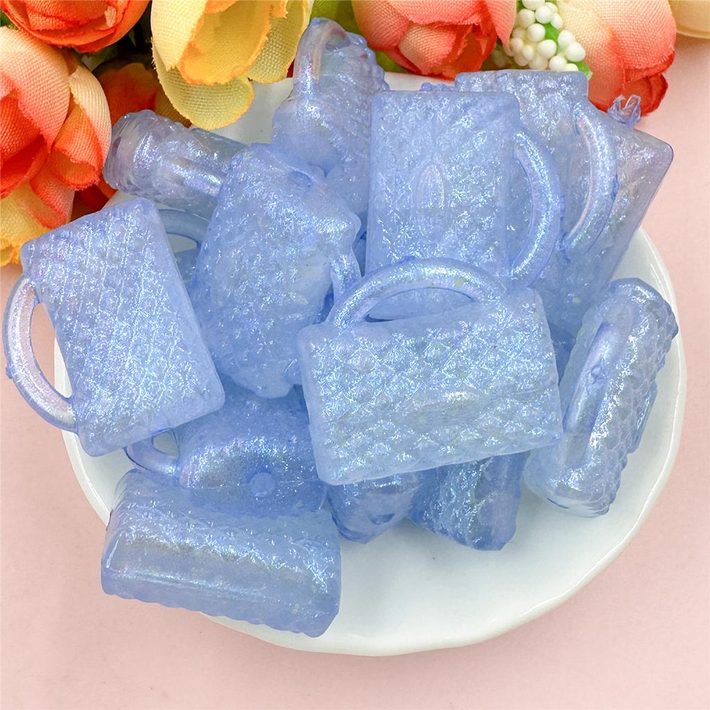 High Quality Handbag 20pcs Handmade Material 20.6*24.8mm Acrylic Fashion For Bracelet Making DIY Jewelry Accessories Loose Beads