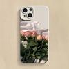 Rose Flower Phone Case For iPhone 16 Pro Max Case For iPhone 11 13 12 15 14 Pro Max 7 8 Plus XS X Soft Silicone Shockproof Cover