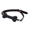 Bone-Shaped Silicone Ball Gag Adjustable BDSM Mouth Restraint for Bondage Roleplay Soft Body-Safe Discreet Adult Toy for Couples' Play