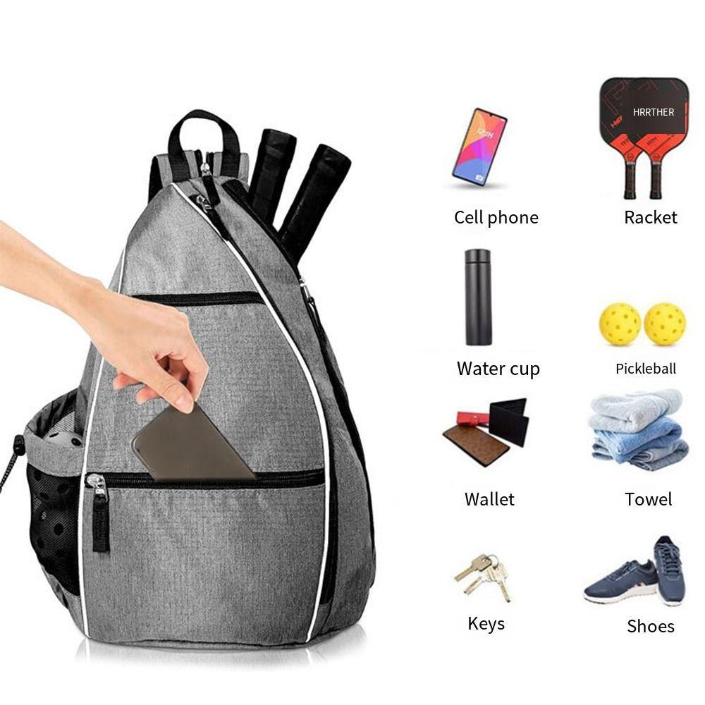 Lightweight Pickleball Backpack with Water Bottle Holder Paddle Storage Bag  Camping