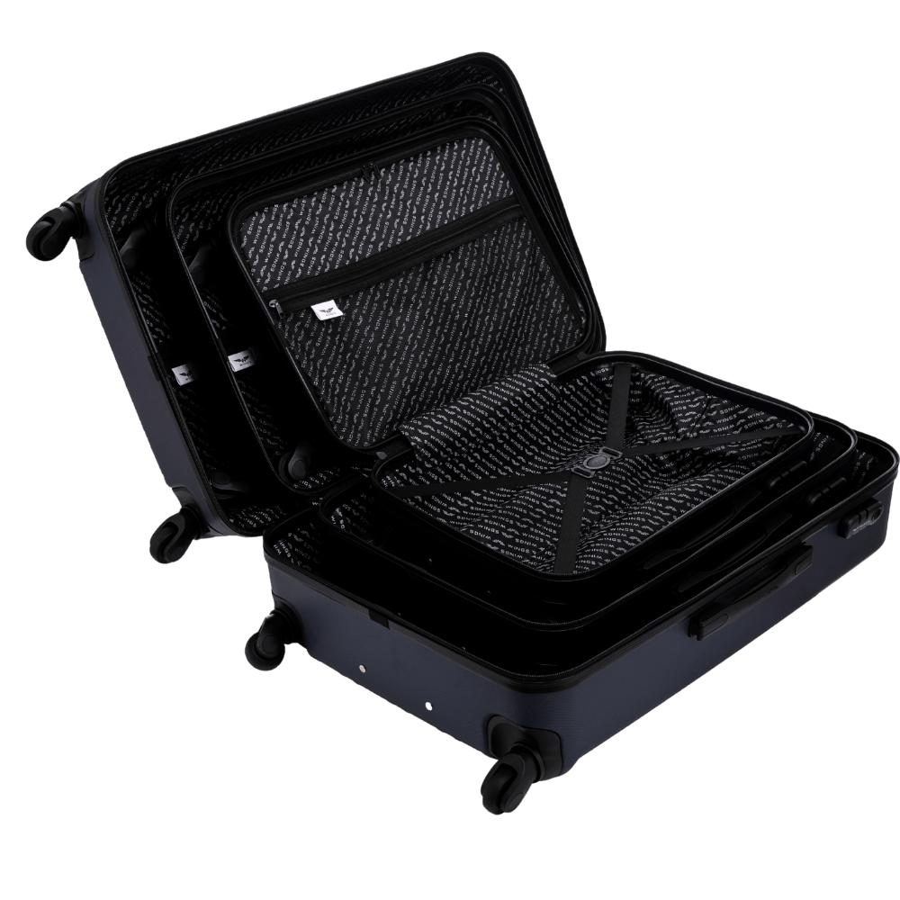 Wings 20" Harrier Blue Cabin Suitcase