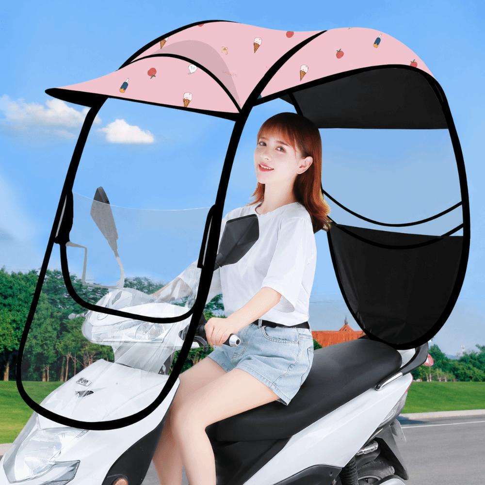 UV Protection Electric Scooter Cover Detachable Vehicle Rain Shelter Motorcycle Rain Cover Summer