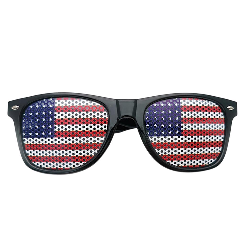 Multicolored Flag Sticker Sunglasses