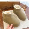 Thick-soled heightening mini snow boots for women in the winter of 2025, new thickened warm bread cotton shoes, non-slip cotton for women