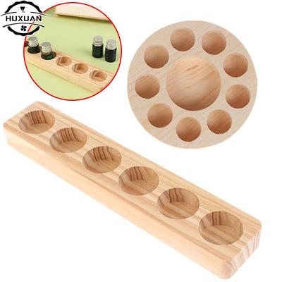 Essential Oil Wooden Display Stand 6/10Hole Essential Oil Storage Rack Smooth For DoTERRA Essential Oils Perfume Bottle Holder