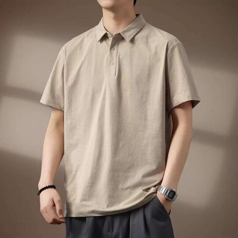 Men's Summer Ice Silk Quick-Dry Cooling Polo Shirt