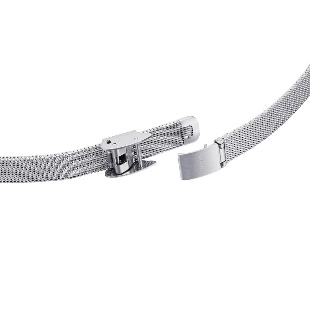 MATOW Ladies Watch Tsuki Seigetsu Clear Moon Round Silver White Mesh MW005007